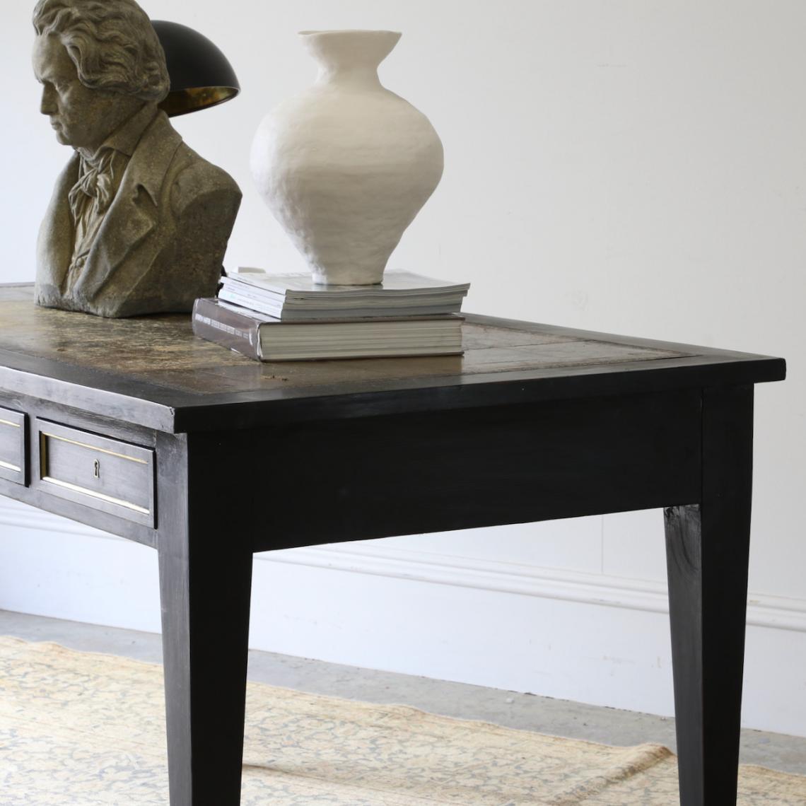 French Walnut Bureau Plat